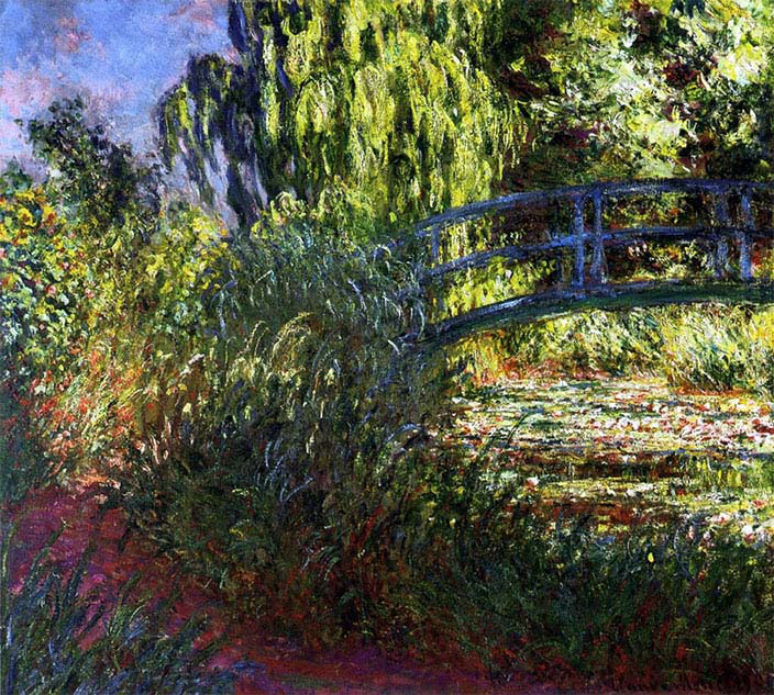 Waterlily Pond and Path to Japenese Bridge